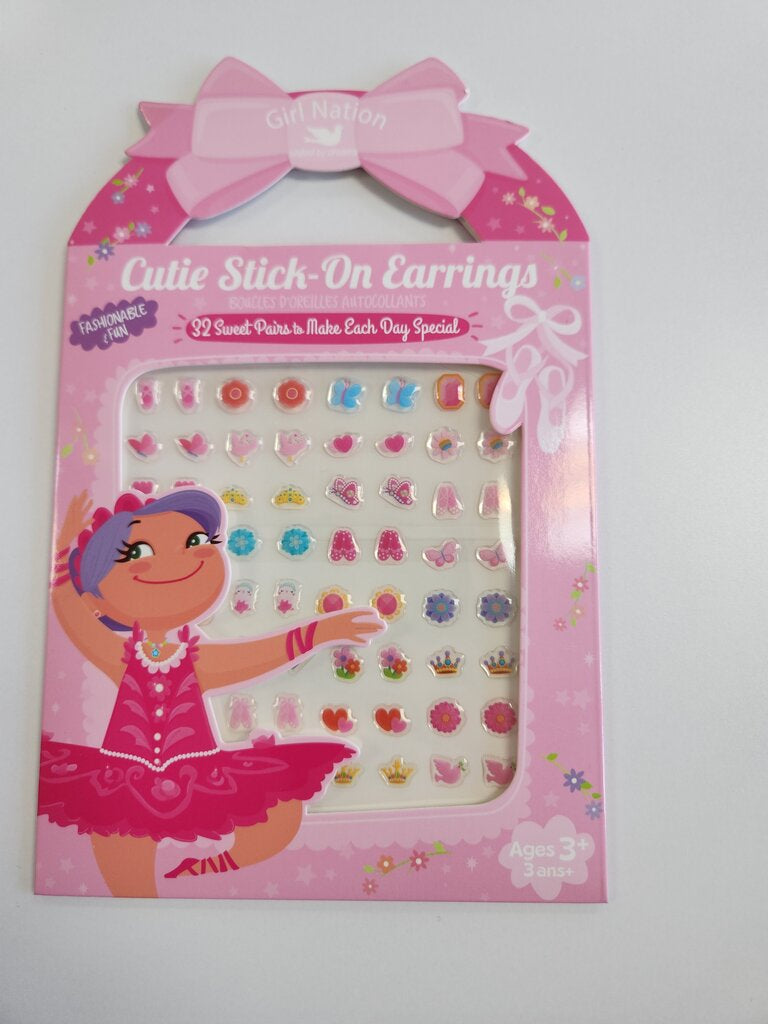 STICK-ON EARRINGS - PRETTY BALLERINAS