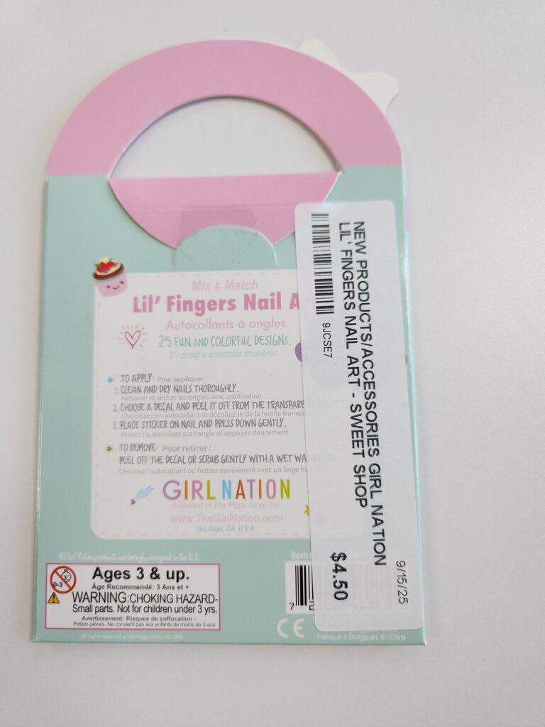 LIL' FINGERS NAIL ART - SWEET SHOP