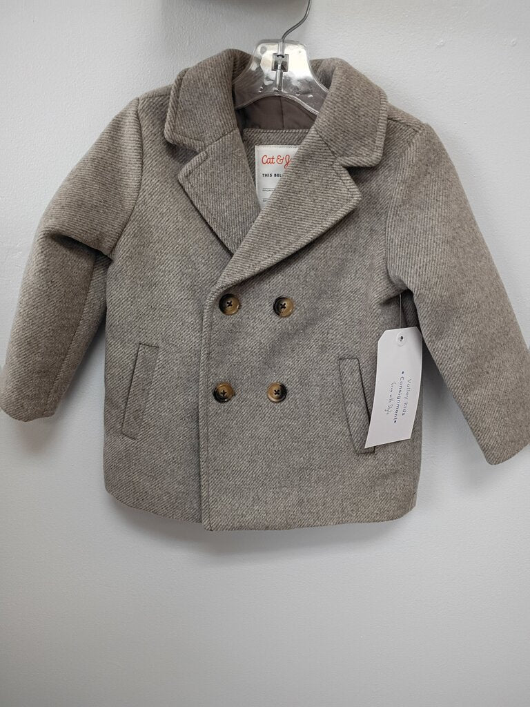 TWEED PEA COAT