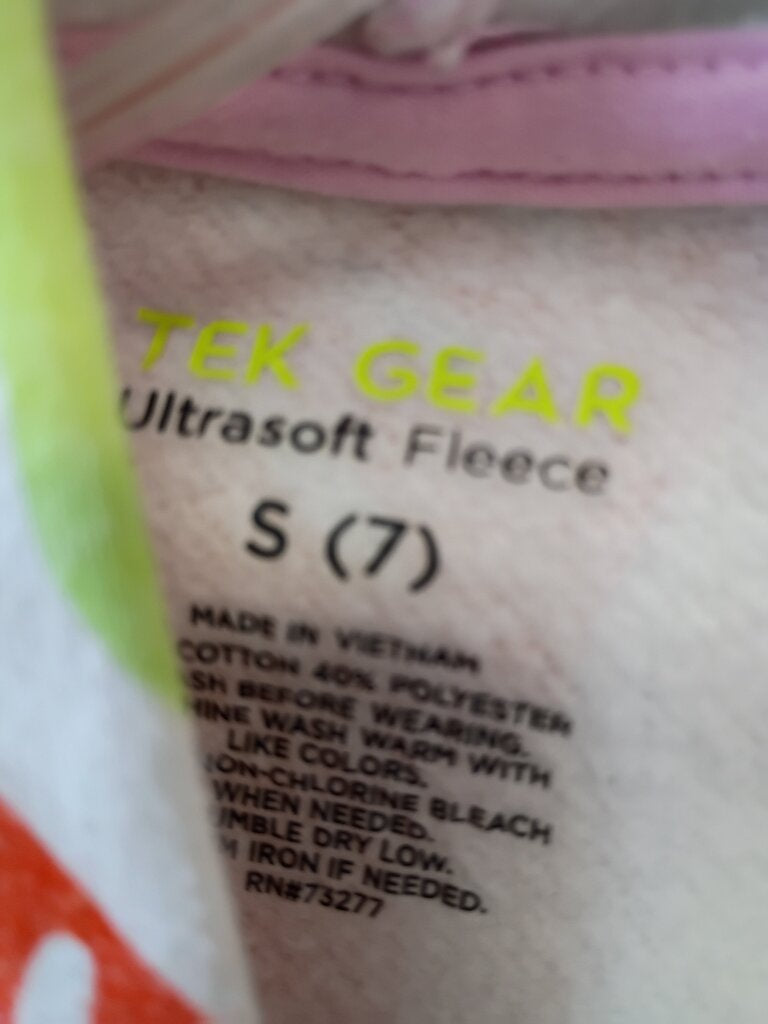 TEK GEAR FLEECE-LINED TROPICAL, LEAF PRINTHOODIE