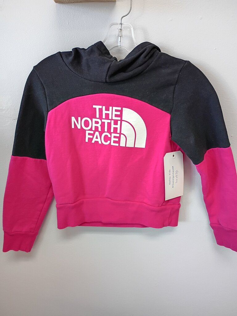 NORTH FACE BLACK/HOT PINK HOODIE