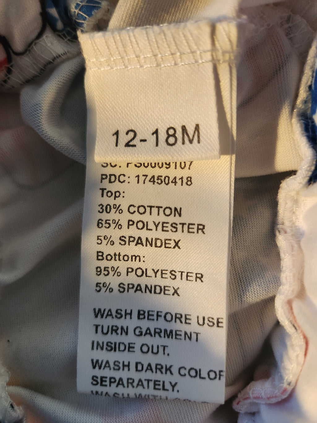* Patriotic Baby Bloomers, size 12-18mos