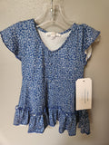 * Bailey's Blossoms Blue Floral Dress, size 12-18mos.