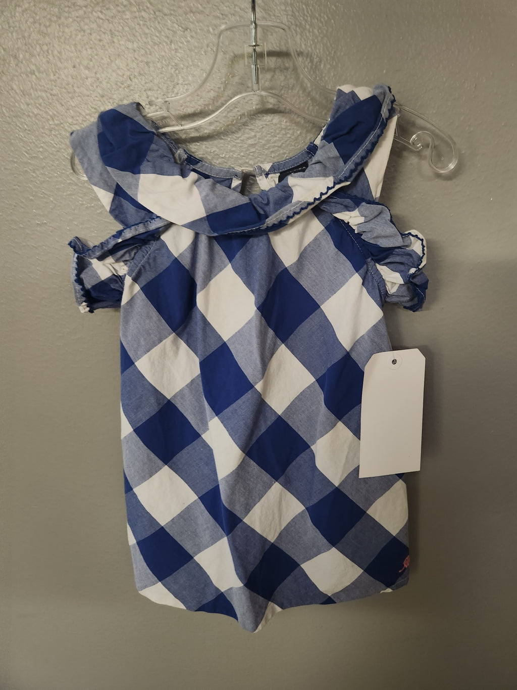 * Nautica Blue/White Gingham Dress, size 5