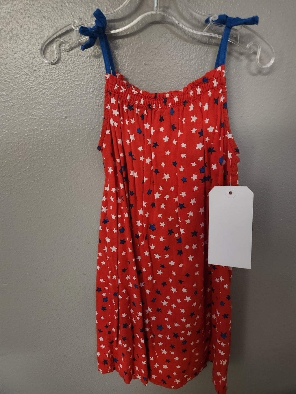 * OKIE DOKIE TIE-STRAP PATRIOTIC DRESS, SIZE 5T