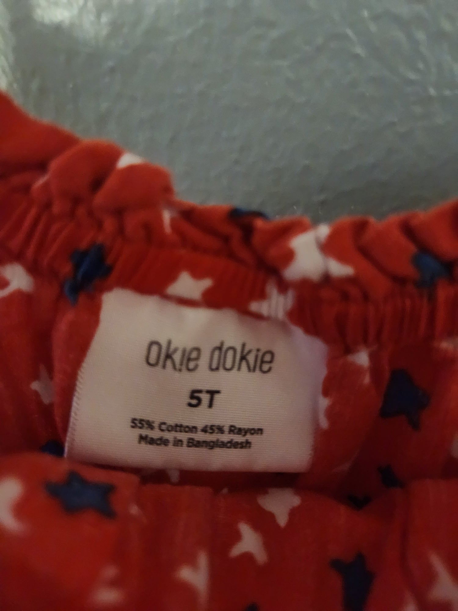 * OKIE DOKIE TIE-STRAP PATRIOTIC DRESS, SIZE 5T