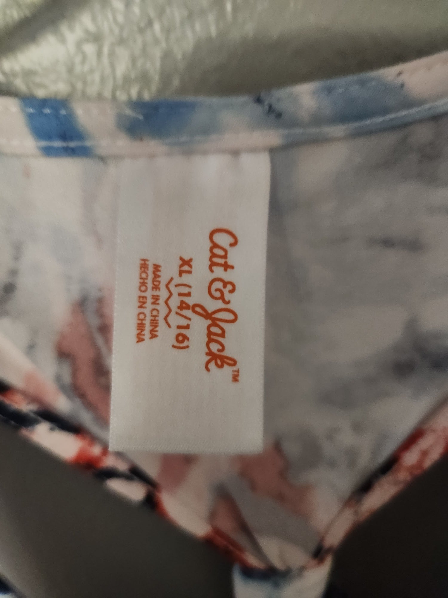 * PATRIOTIC CAT & JACK SUMMER TANK DRESS, SIZE 14/16