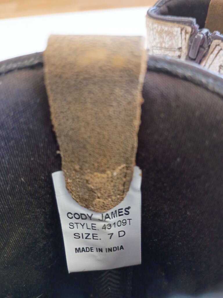 Cody James Boys Western Boots Size 7D