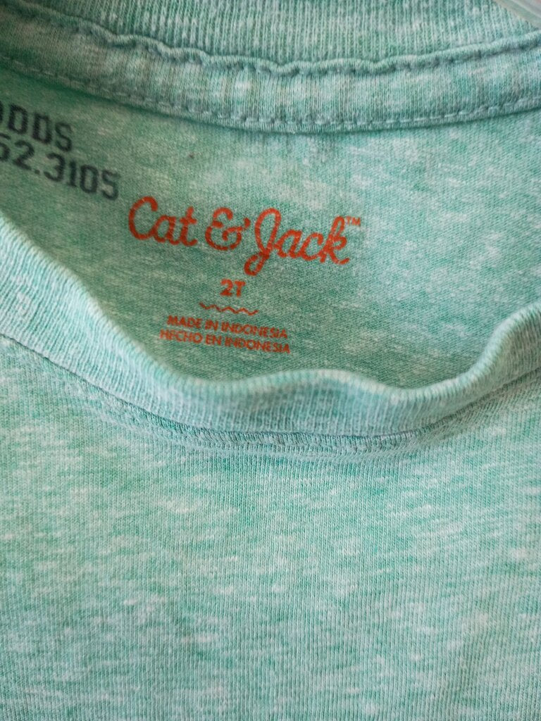 Cat & Jack Green T-Shirt 2T