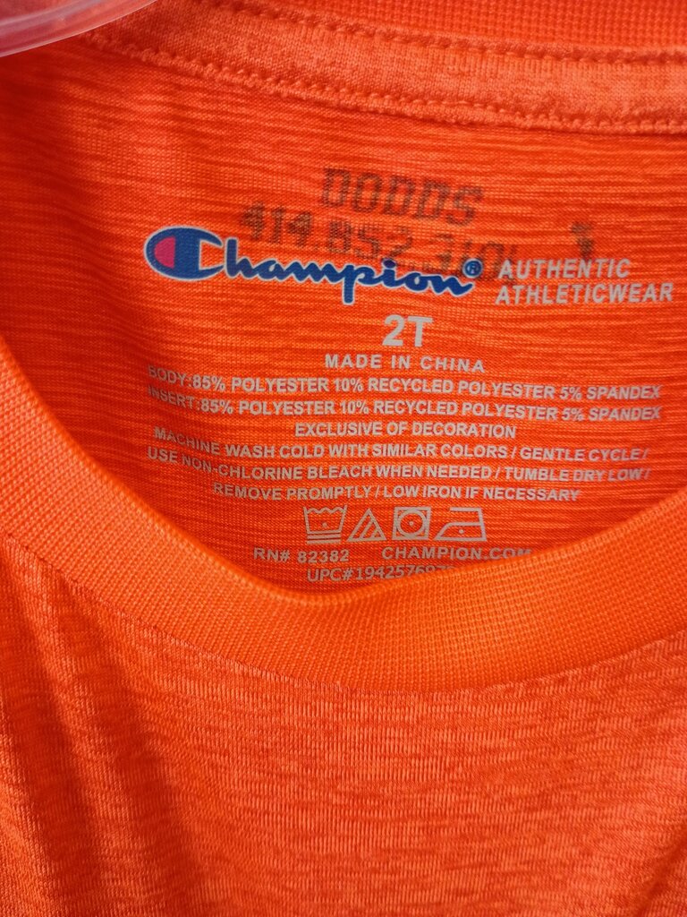 Champion Orange Graphic T-Shirt