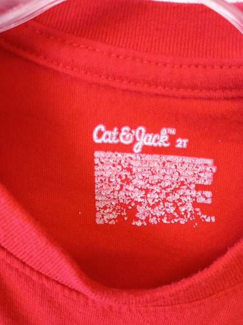 * Cat & Jack Red T-Shirt, size 2T
