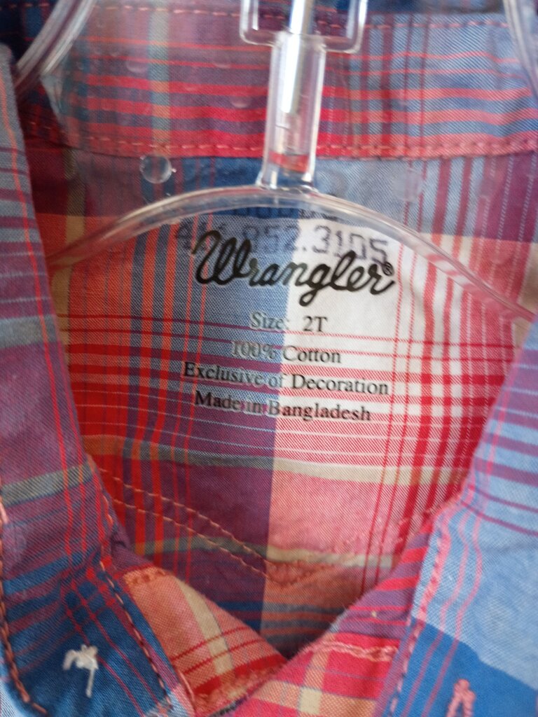 Wrangler Boys' Plaid Shirt