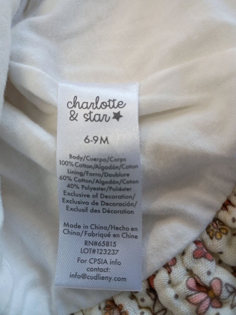 Charlotte & Star Floral Baby Hat