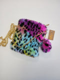 Faux Fur Colorful Crossbody Bag