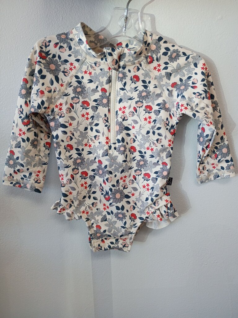 Modern Moments Floral Long Sleeve Swim Wear