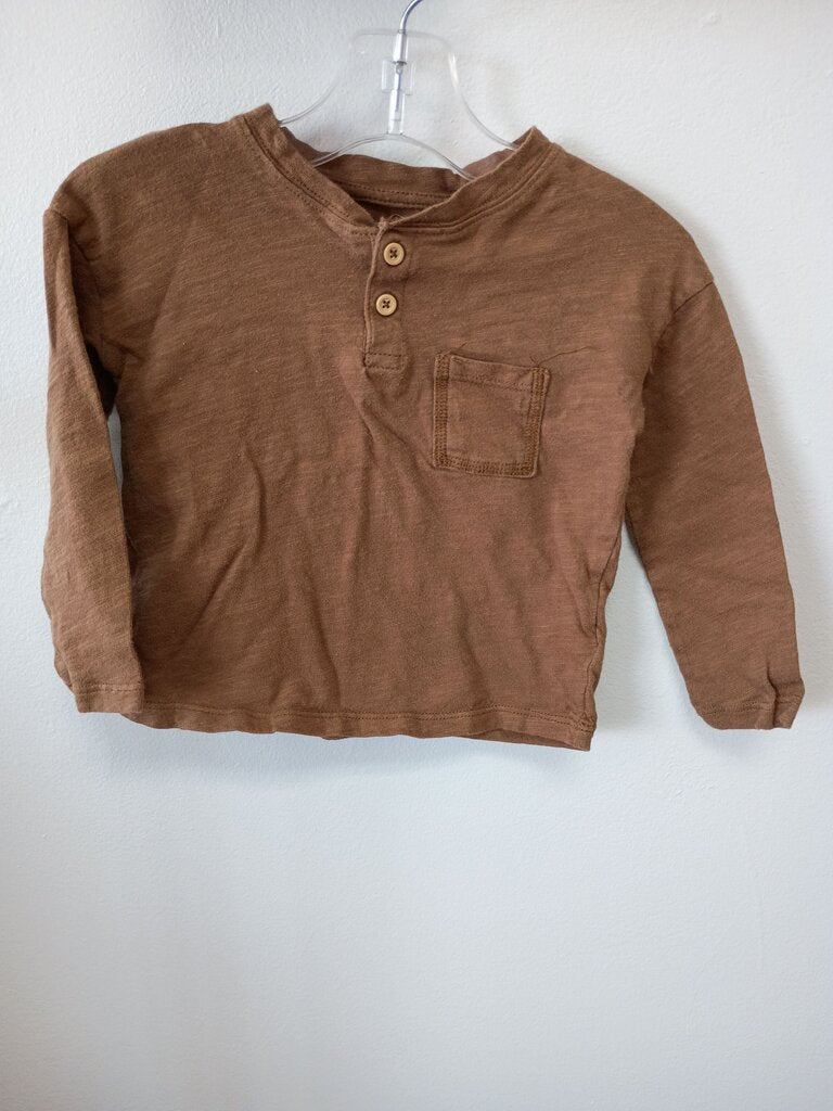 Grayson Collective Brown Long Sleeve Shirt
