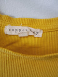 Copperley Yellow Ribbed Top