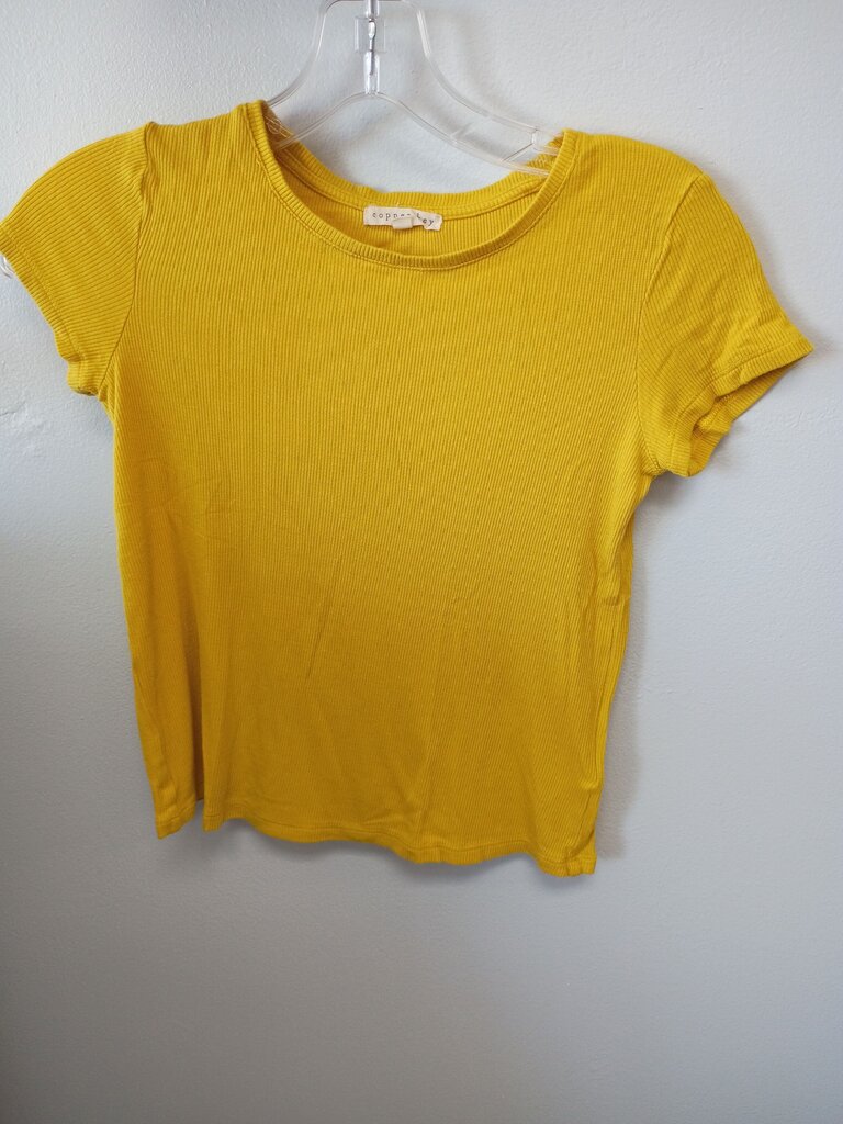 Copperley Yellow Ribbed Top