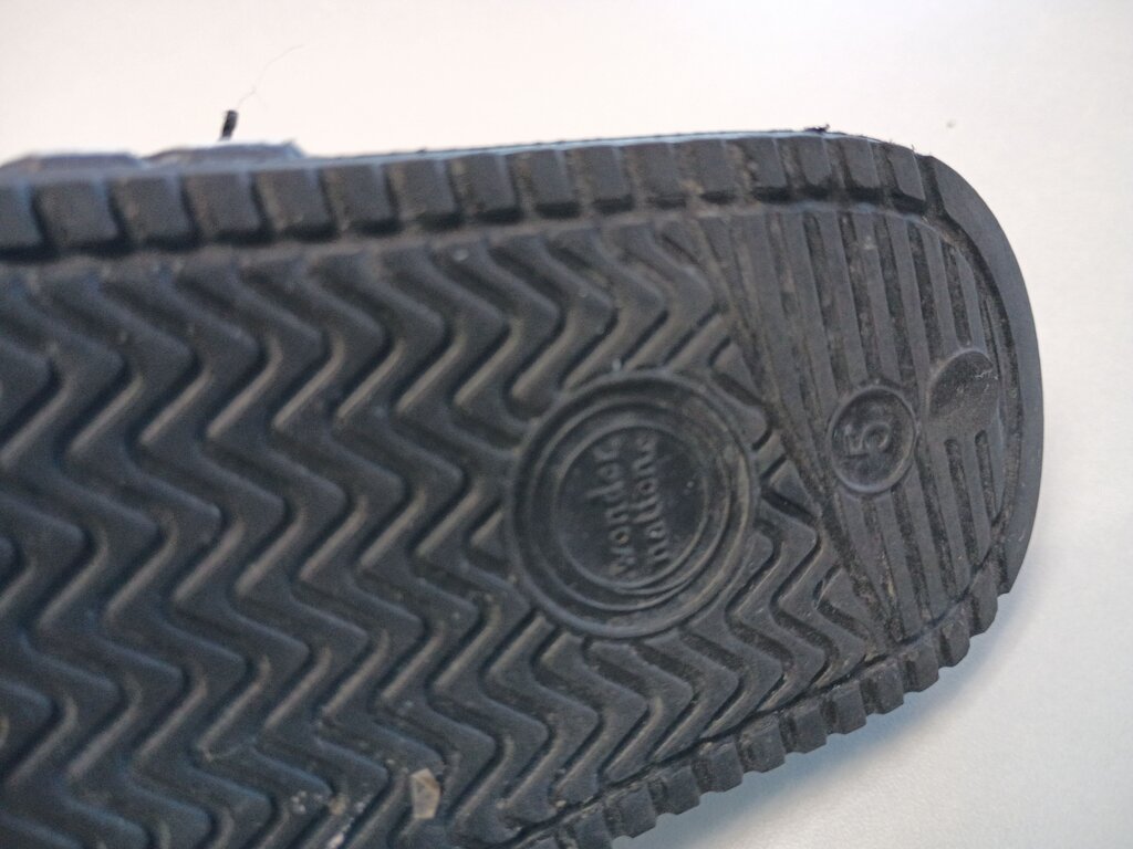 Black and White Striped Slide Sandals