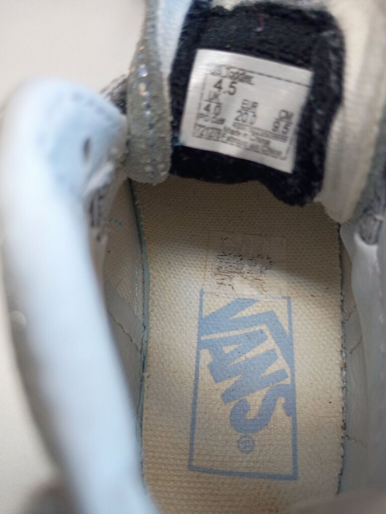 Vans Silver Glitter High-Top Sneakers