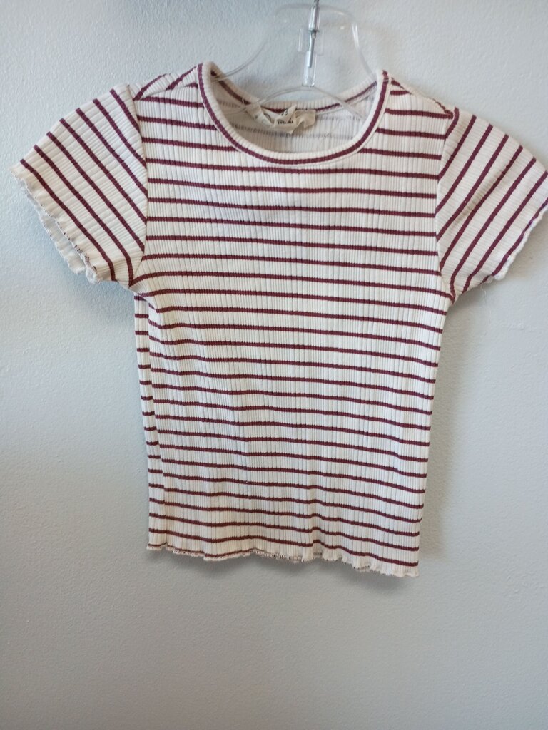 Girls' Striped Short Sleeve Top