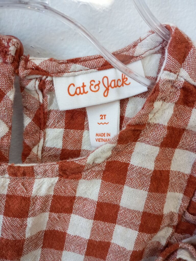 Cat & Jack Toddler Gingham Top