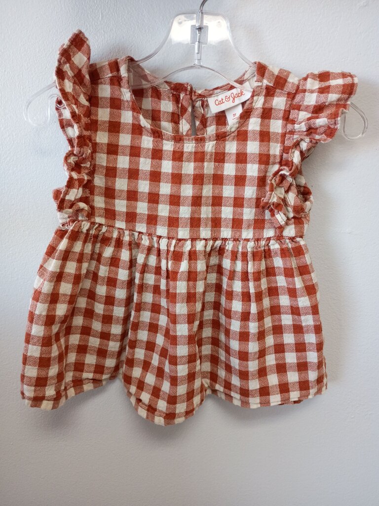 Cat & Jack Toddler Gingham Top