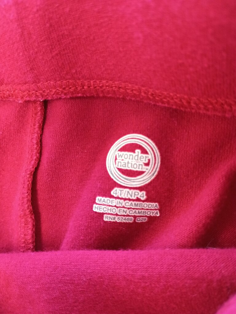 Wonder Nation Girls' Ruffle Leggings