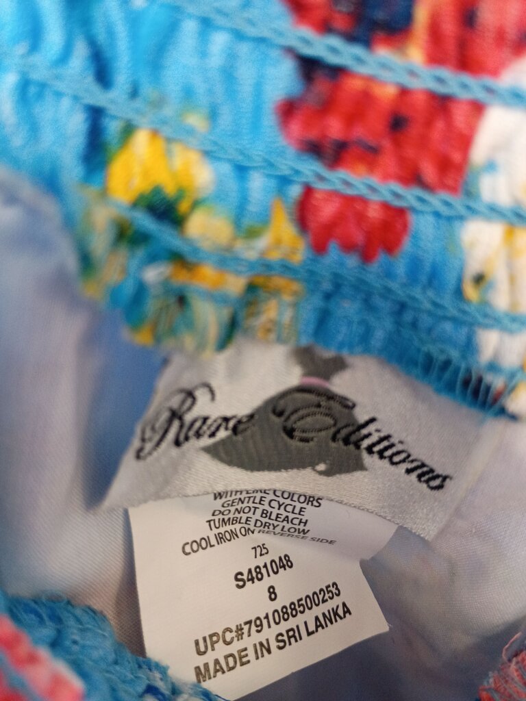 Rare Editions Blue Floral Dress