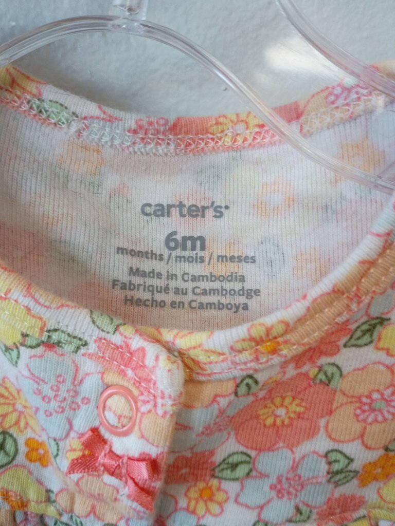 Carter's Floral Print Baby Romper