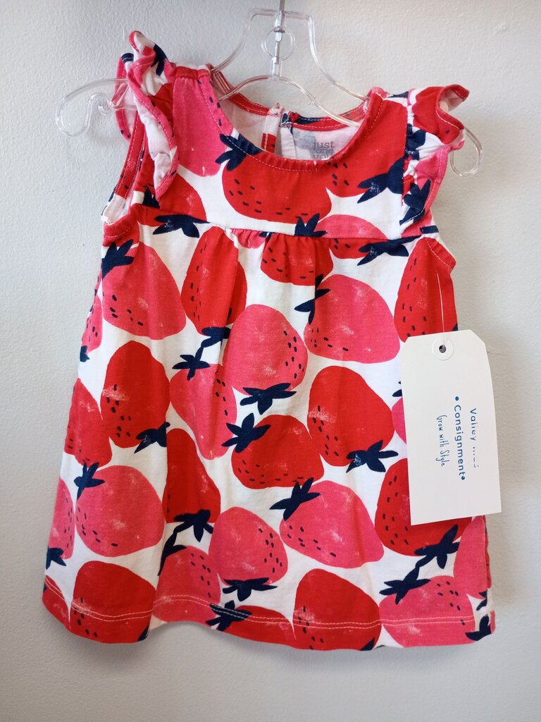 Just One You Strawberry Print Dress