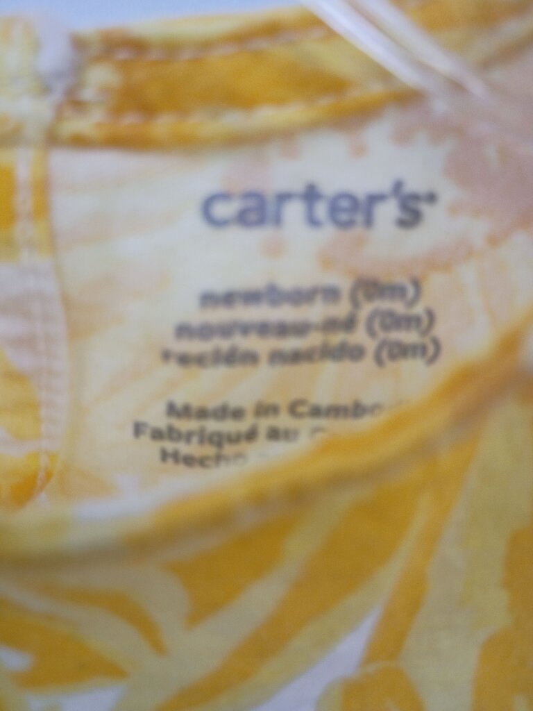Carter's Newborn Floral Bodysuit