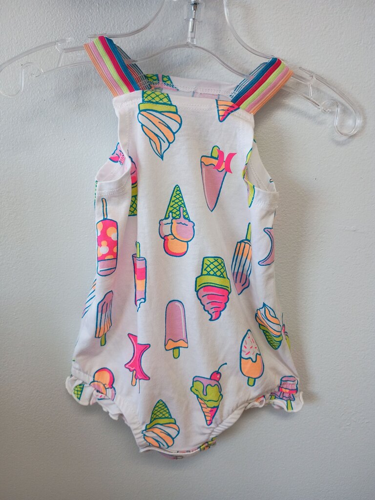 Hurley Baby Girls' Ice Cream Pattern Romper