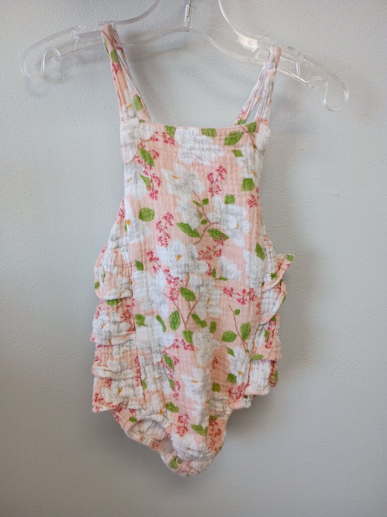 Angel Dear Floral Ruffle Romper