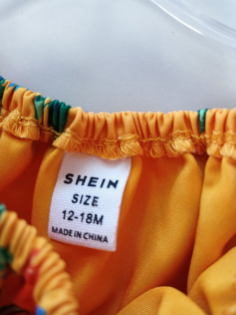 Floral Print Yellow Baby Romper