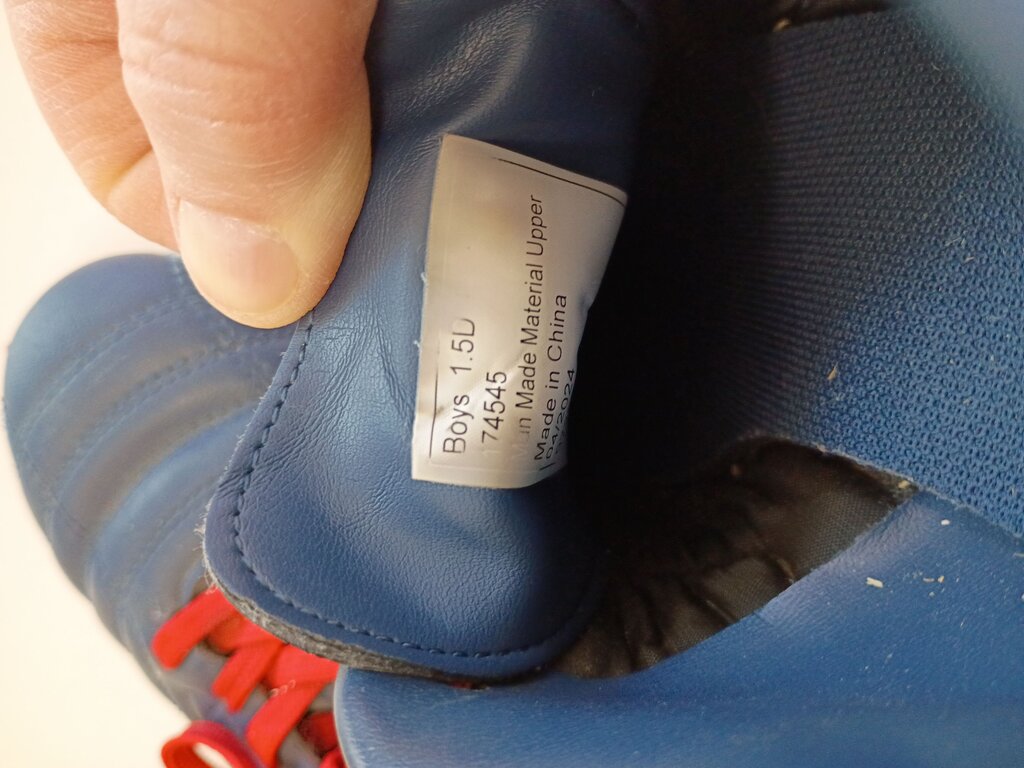 Soccer Cleats Blue and Red
