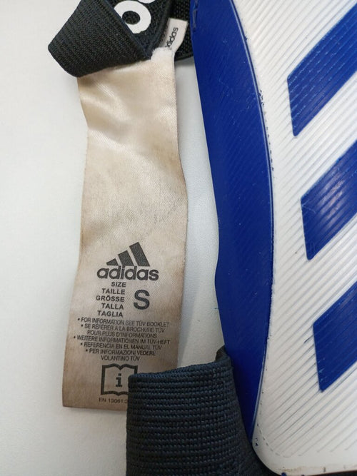 Adidas Blue and White Soccer Shin Guards