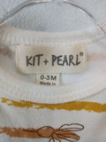 Kit + Pearl Baby Bodysuit with Carrot Print