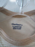 Gerber 0-3 Months Striped Onesie