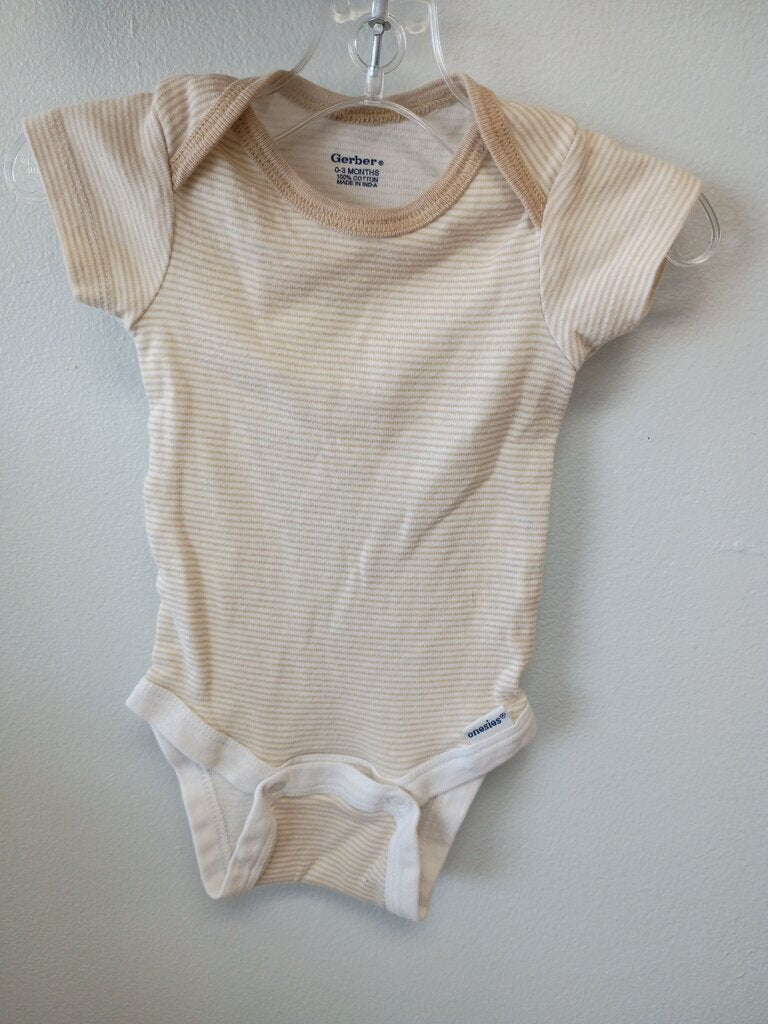 Gerber 0-3 Months Striped Onesie