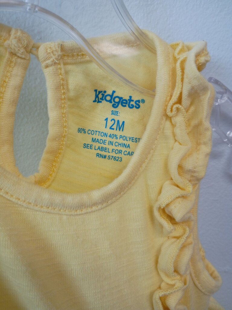 Kidgets Yellow Ruffle Dress