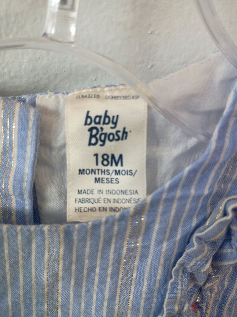 Baby B'gosh Girls' Striped Dress with Hearts