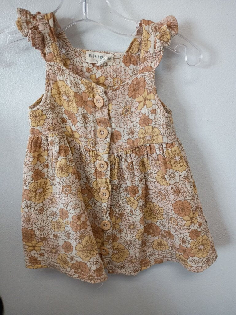Rabbit Bear Floral Dress