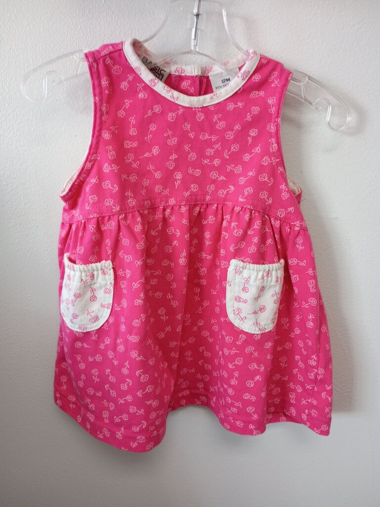 Basic Editions Pink Floral Dress