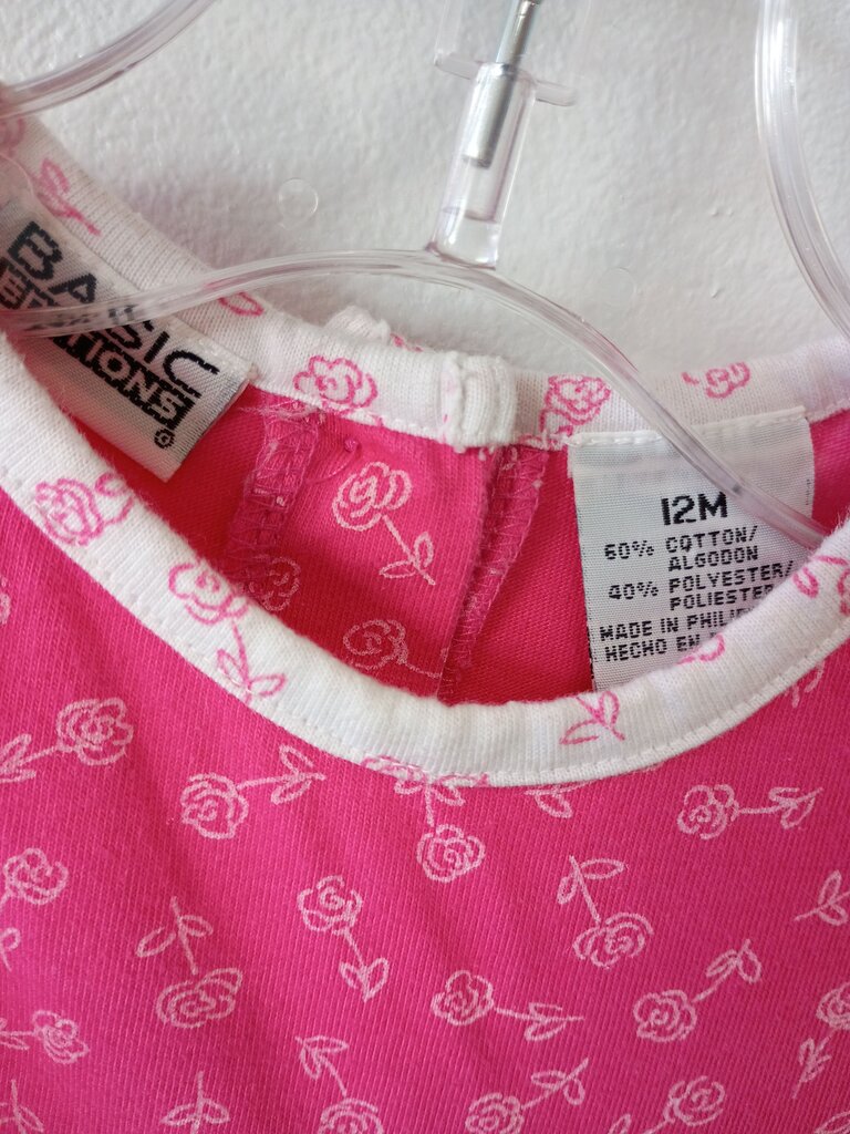 Basic Editions Pink Floral Dress