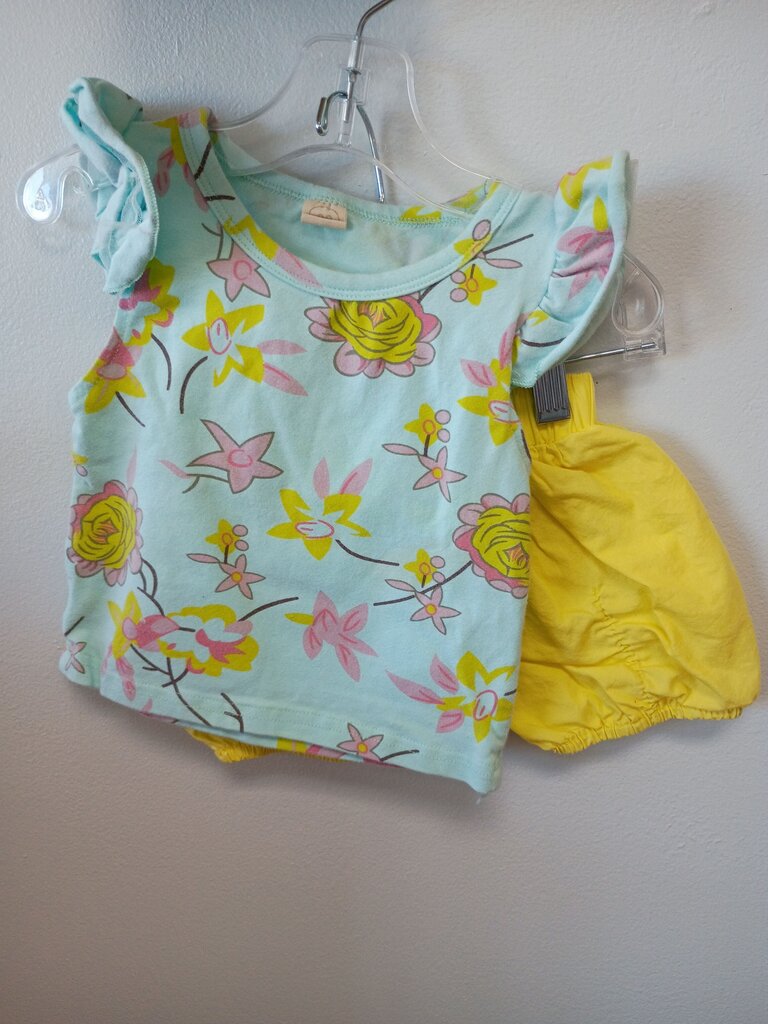 Flower Print Baby Outfit