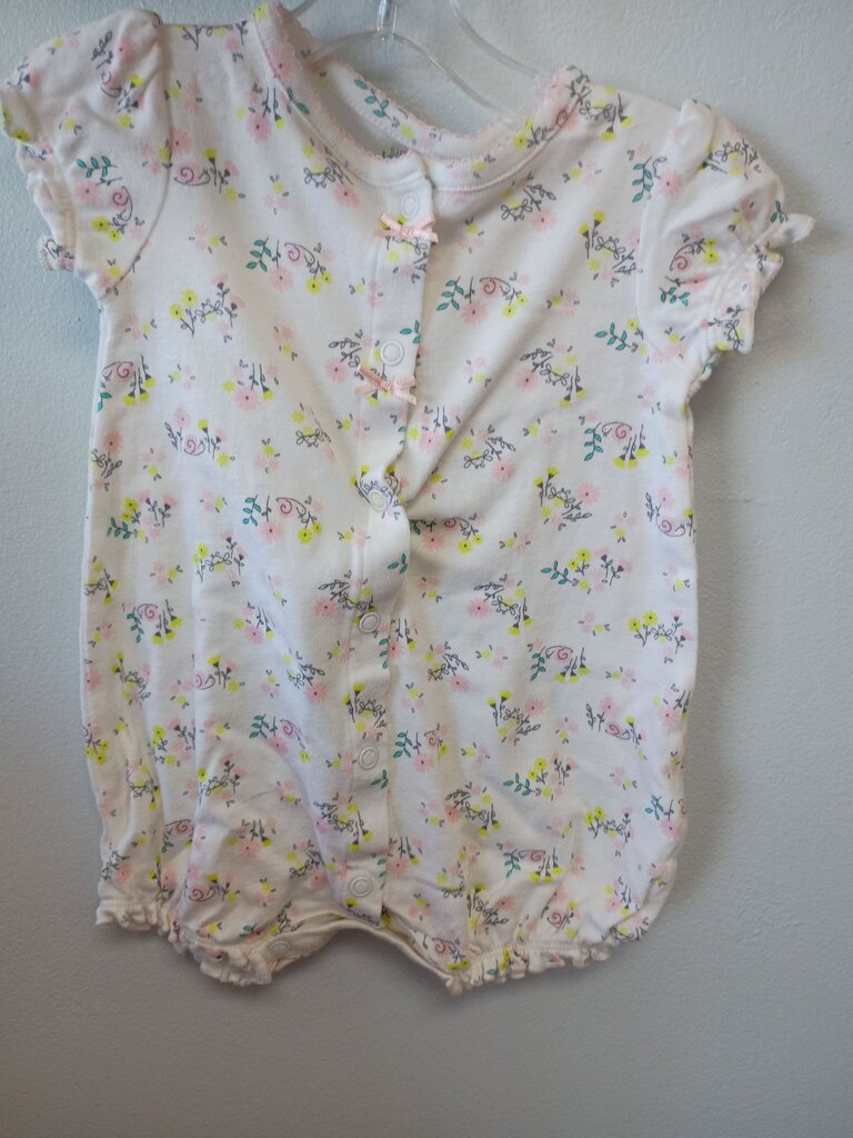 Floral Print Baby Onesie