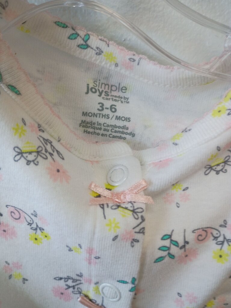 Floral Print Baby Onesie