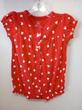 Carter's Red Heart Print Baby Romper