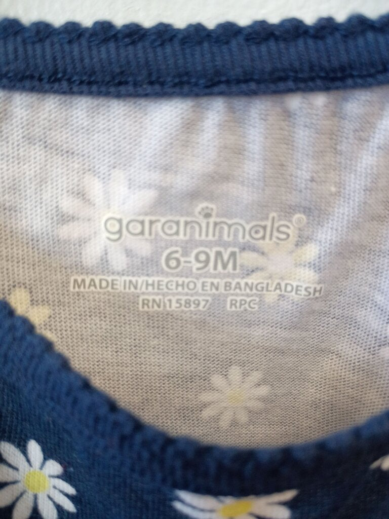 Garanimals Navy Floral Baby Onesie